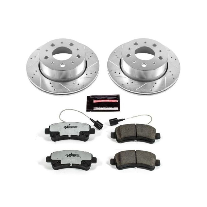 PowerStop K7313-36 Z36 Truck and SUV Carbon-Fiber Ceramic Brake Pad and Drilled & Slotted Rotor Kit