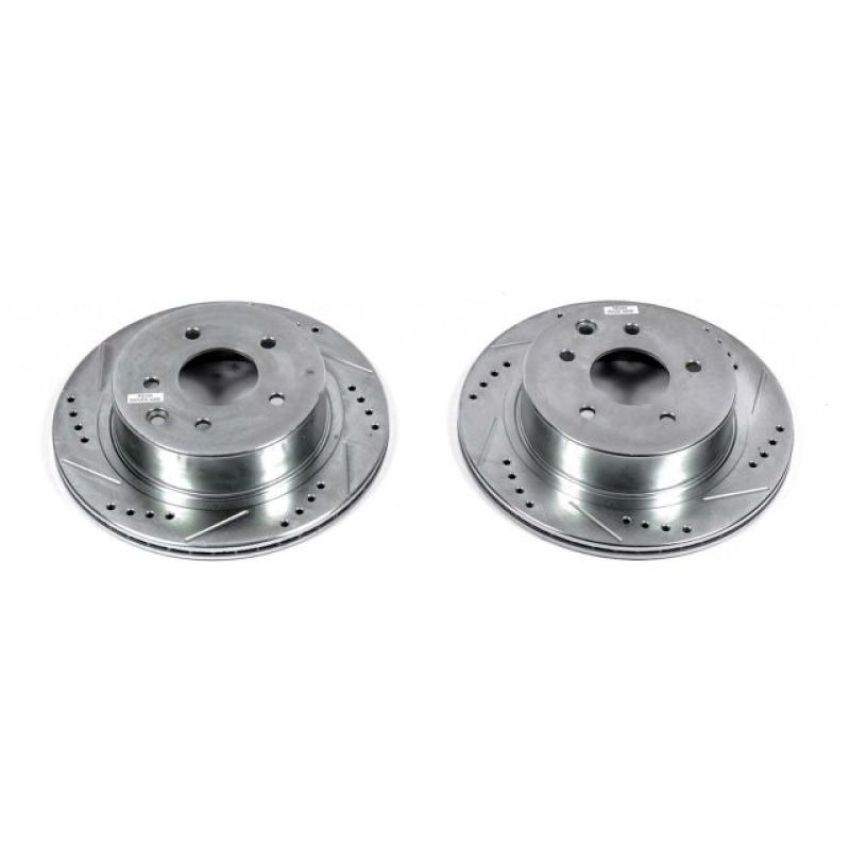 PowerStop JBR1342XPR PowerStop Evolution Performance Drilled, Slotted & Plated Brake Rotor Pair
