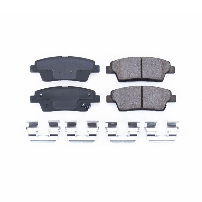 PowerStop 17-1551 PowerStop - Z17 Low-Dust Ceramic Brake Pads with Hardware