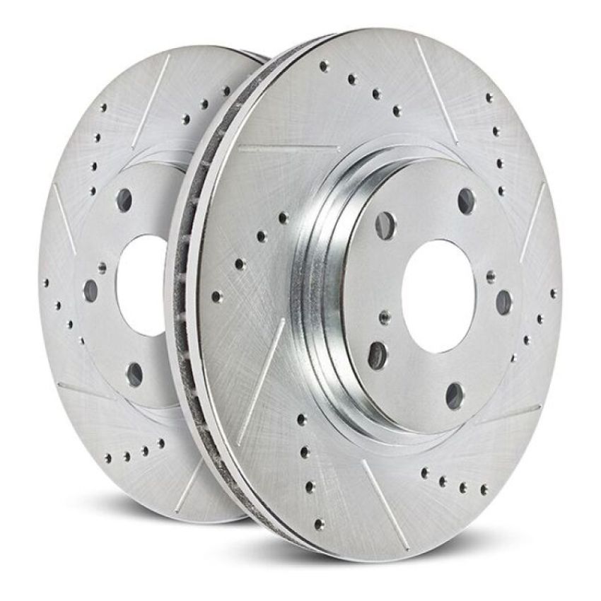 PowerStop JBR1925XPR PowerStop Evolution Performance Drilled, Slotted & Plated Brake Rotor Pair