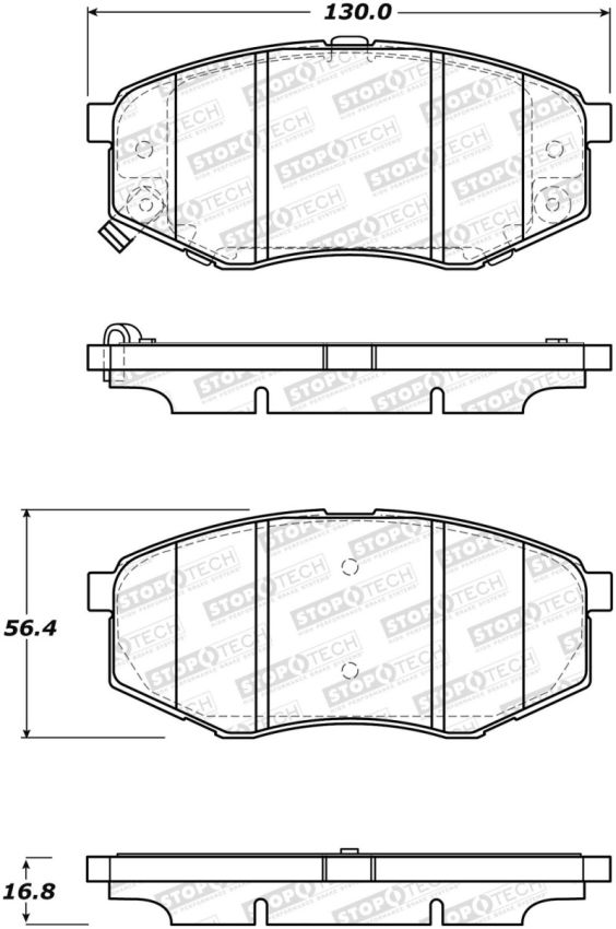 Stoptech 308.14470 Street Brake Pads - Front