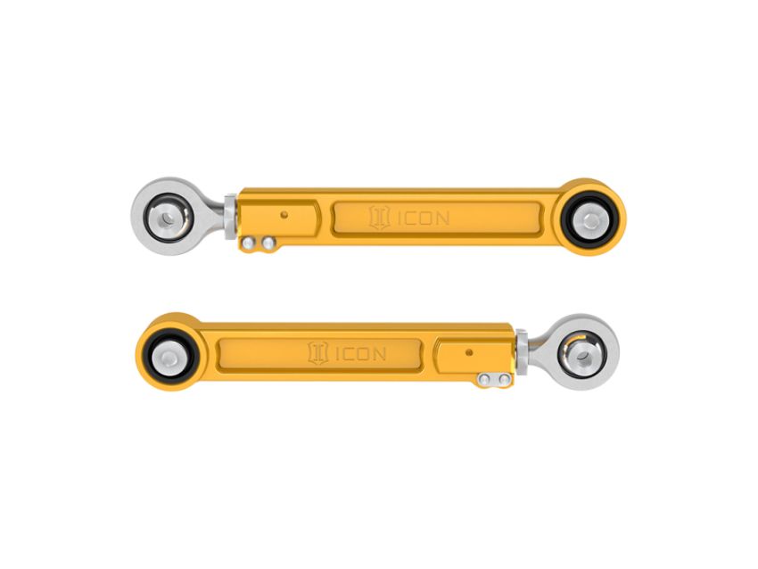 ICON 54102G 22-23 Toyota Tundra / 2024 Toyota Tacoma Billet Rear Upper Link Kit - Gold Anodized