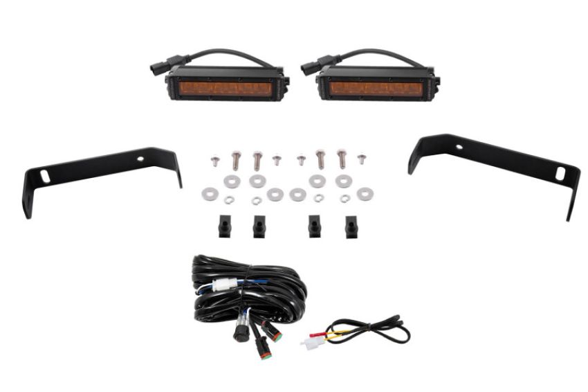 Diode Dynamics DD6594 19-21 Ford Ranger SS6 LED Lightbar Kit - Amber Driving