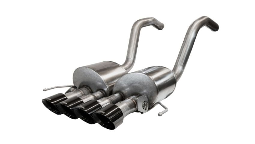 CORSA Performance 14777BLK Corsa 2015-2019 Chevrolet Corvette C7 Z06 6.2L 2.75in Xtreme Axle-Back w/ Dual NPP & Quad Black Tips