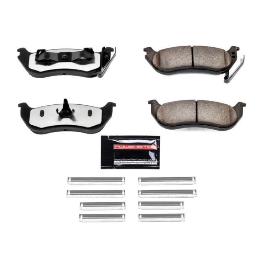 PowerStop Z36-981 PowerStop - Z36 Truck and SUV Carbon-Fiber Ceramic Brake Pads with Hardware Kit