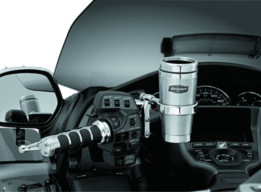 Kuryakyn 1463 Drink Holder With Stainless Steel Mug For Perch Mount Chrome
