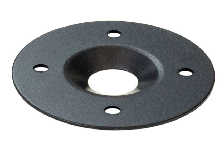 Moroso 71496 Large 1-3/4in Diameter Quick Fastener Reinforcing Plates - Black (10 Pack)