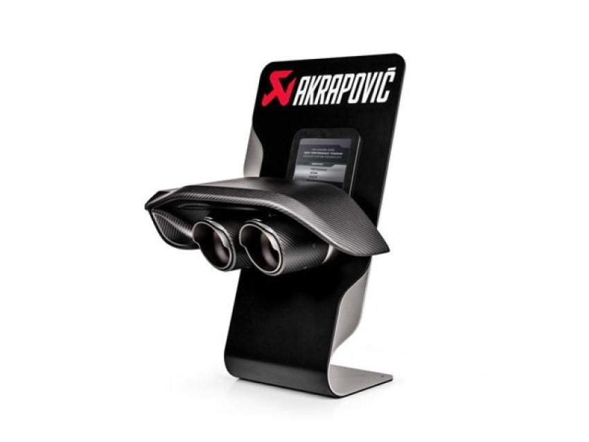 Akrapovic P-CM-CDC/1 Counter Display with sample tail pipe set and carbon diffuser (high gloss) - new