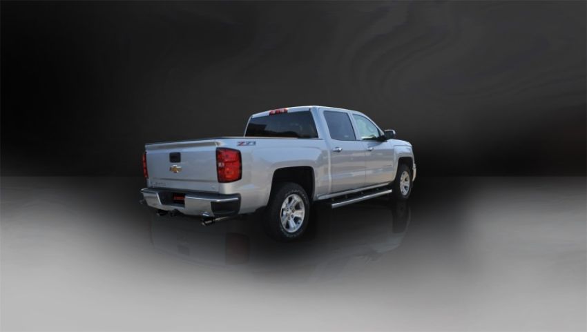 CORSA Performance 14870BLK Corsa 2014-2019 C Sierra/Chevy Silv 1500 Crew Cab/Std. Bed 5.3L V8 Black Sport Dual Rear CB Exhaust