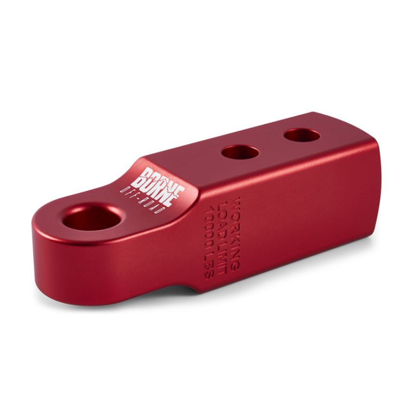 Borne Off-Road BNHR-2-RD CNC Hitch Receiver Shackle 2in Red
