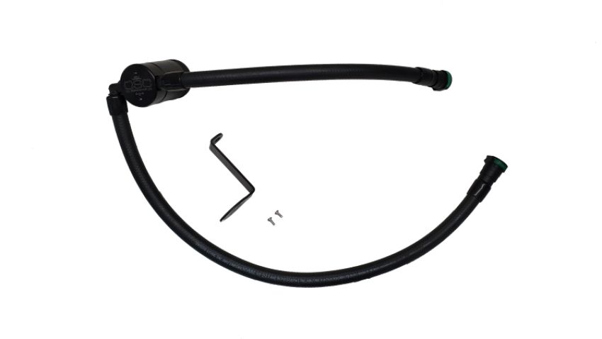 J&L 3094P-B J&L 23-25 Ford F-250/F-350 6.8L;7.3L Oil Separator 3.0 Passenger Side - Black Anodized