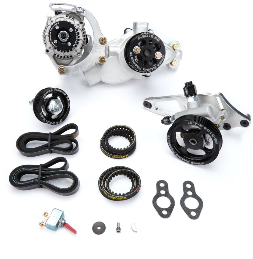 JONES RACING PRODUCTS JRP1441-AL-72 Serpentine Drive Kit SBC w/ P/S - W/P & Alt