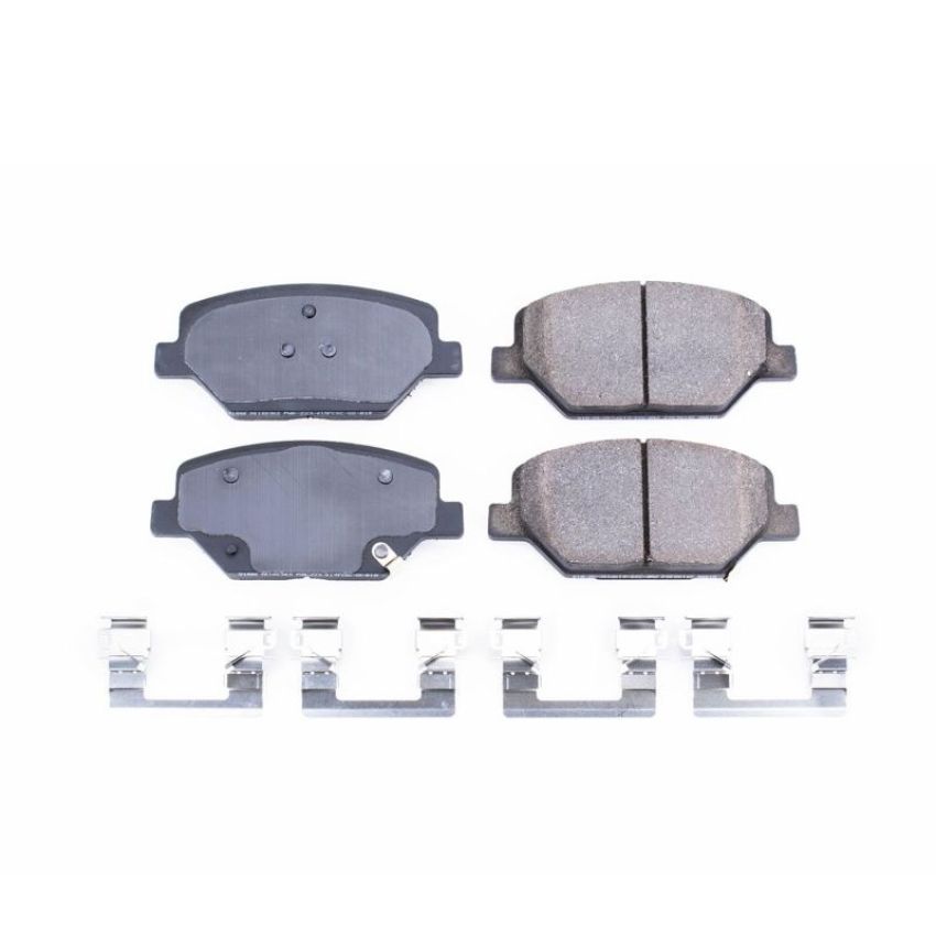 PowerStop 17-1886 PowerStop - Z17 Low-Dust Ceramic Brake Pads with Hardware