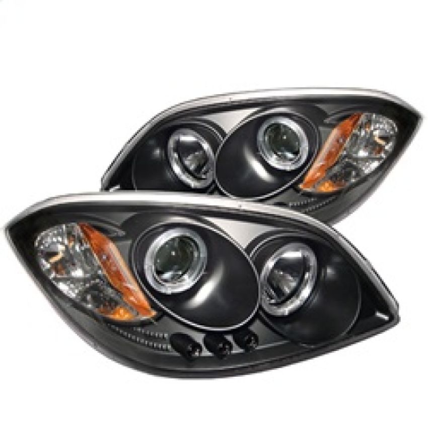 SPYDER 5009326 Projector Headlights - LED Halo - Black