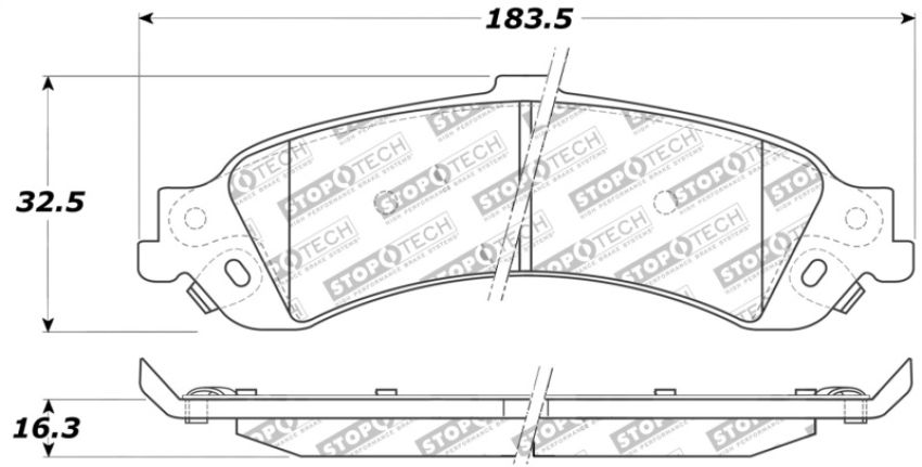 Stoptech 309.08340 Performance Brake Pads