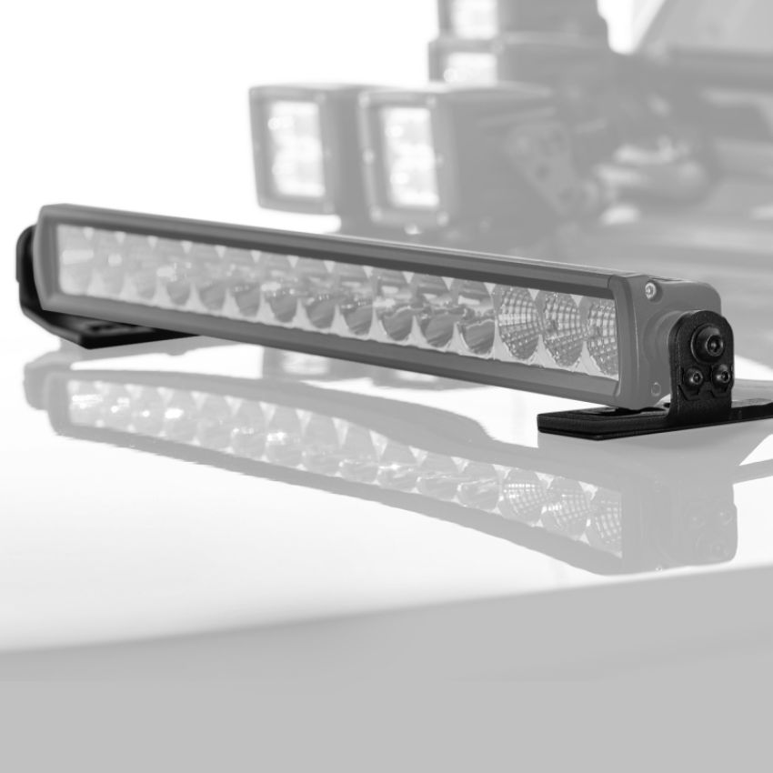 Go Rhino 732210T 18-20 Jeep Wrangler JL/JLU/Gladiator JT Light Mount - 20in Single Row