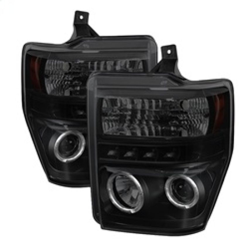 SPYDER 5078490 Projector Headlights - LED Halo - Black Smoke
