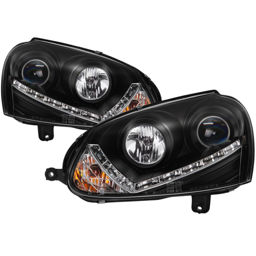 SPYDER 5017505 Projector Headlights - DRL - Black