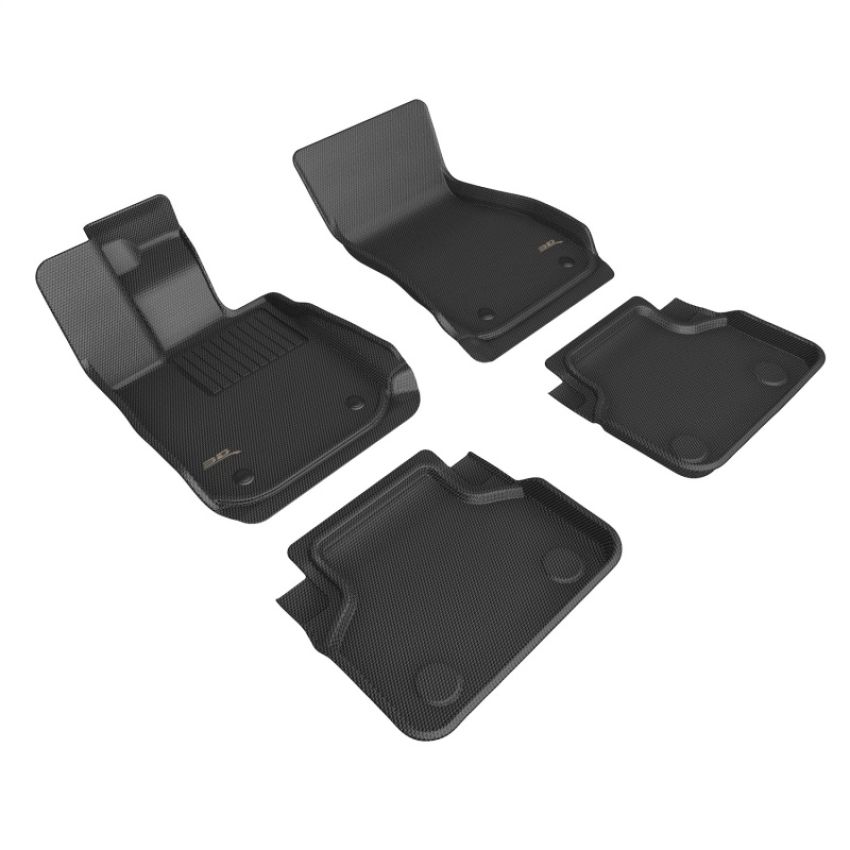 3D MAXpider L1BM11401509 18-23 BMW 8 Series Gran Coupe Kagu Floor Mat- Black R1 R2