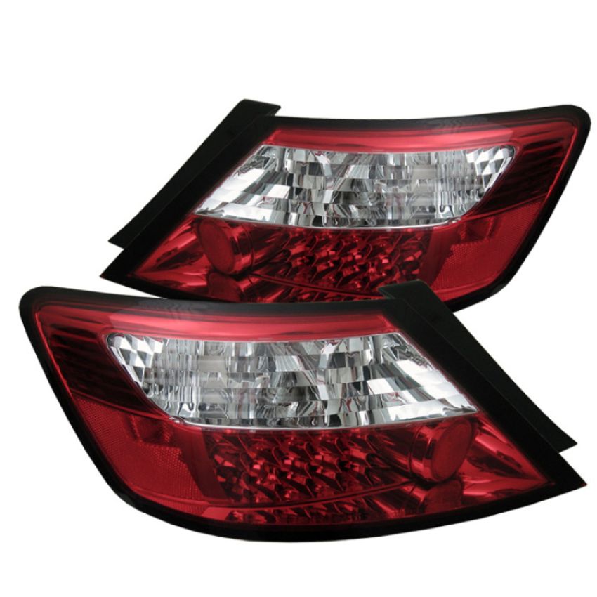 SPYDER 5004512 LED Tail Lights - Red Clear