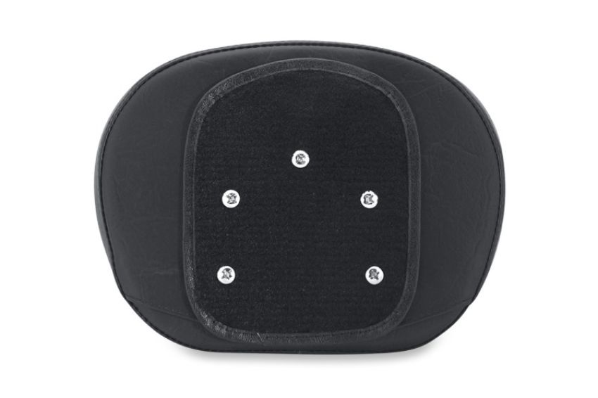 Mustang Motorcycle 75207 Mustang Honda Cruiser Accessories Sissy Bar Pad (12 inch x 9 inch) - Black