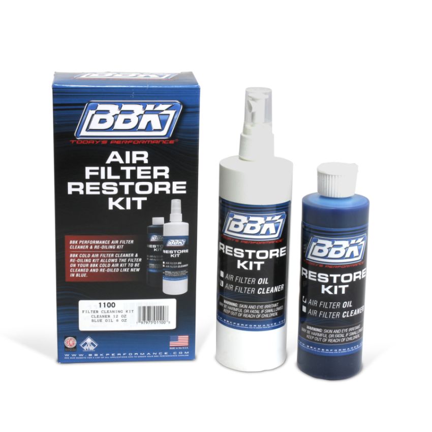 BBK Performance Parts 1100 BBK AIR FILTER CLEANER & BLUE RE-OILING KIT - UNIVERSAL
