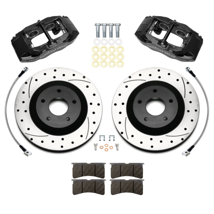 Wilwood 140-17669-D 97-04 Chevy Corvette All C5 Front SLC56 Brake Kit