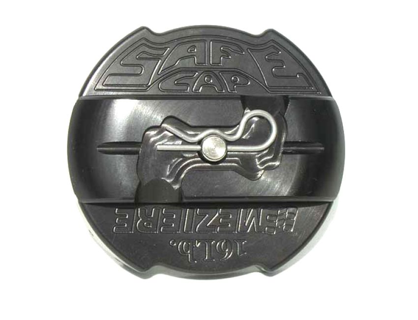 MEZIERE MEZWCC301 16lb. Safecap Radiator Cap - Black Anodized