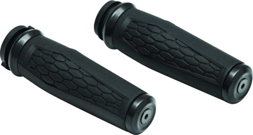 Kuryakyn 5923 Hex Grips Thottle-By-Wire Black