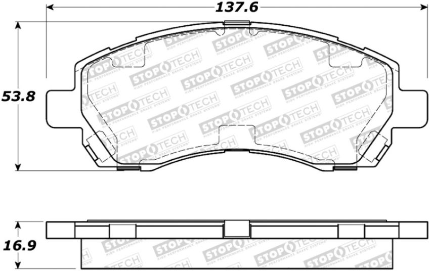 Stoptech 308.07220 Street Brake Pads