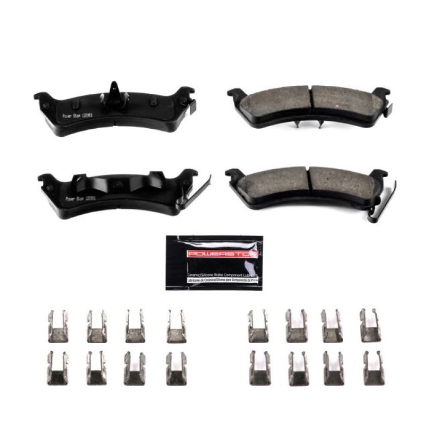 PowerStop Z23-666 PowerStop - Z23 Daily Driver Carbon-Fiber Ceramic Brake Pads with Hardware Kit