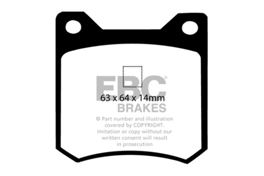 EBC Brakes DP4162R Yellowstuff Street And Track Brake Pads