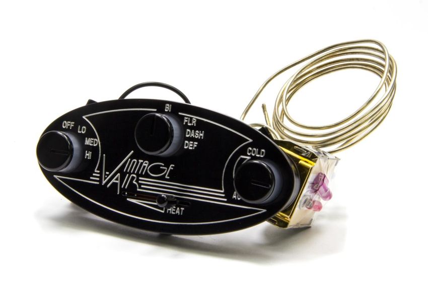 VINTAGE AIR VIN481005 Gen II Streamline Contrl Panel Black
