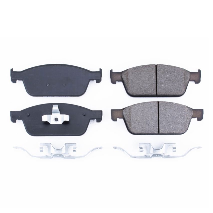 PowerStop 17-1668 PowerStop - Z17 Low-Dust Ceramic Brake Pads with Hardware
