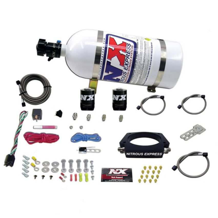 Nitrous Express 20933-10 LS 102mm PLATE SYSTEM (50-400HP) W/ 10LB BOTTLE
