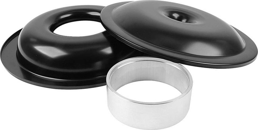 ALLSTAR PERFORMANCE ALL25907 LW 14in A/C Kit Black No Element 2in Spacer