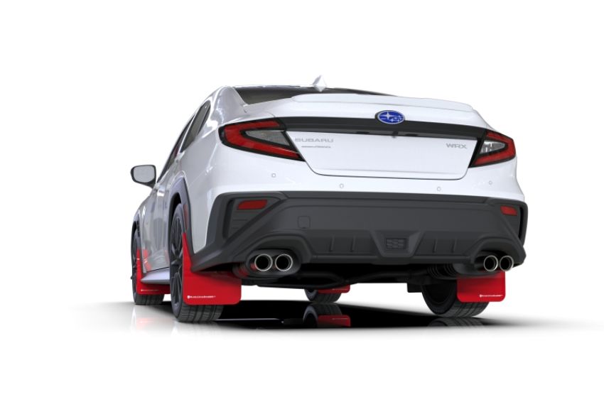 Rally Armor MF92-UR-RD/WH Red Mud Flap/White Logo