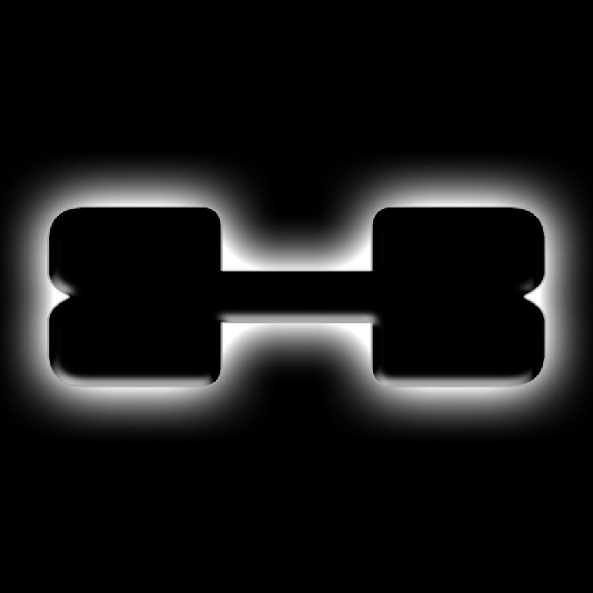 Oracle Lighting 3141-X-001 Universal Illuminated LED Letter Badges - Matte Black Surface Finish - X