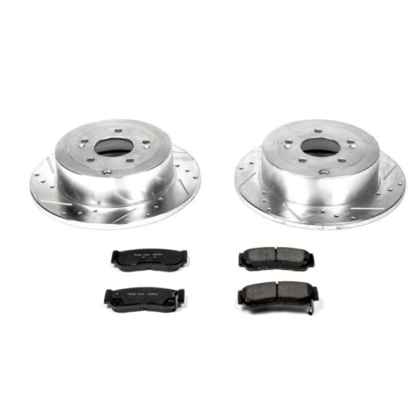 PowerStop K4694 Z23 Daily Driver Carbon-Fiber Ceramic Brake Pad and Drilled & Slotted Rotor Kit