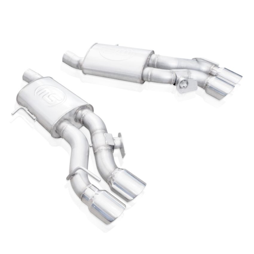Stainless Works CTSV16MKS-PC 2016-18 Cadillac CTS-V Sedan Axleback System Dual-Mode Turbo Mufflers 4in Tips