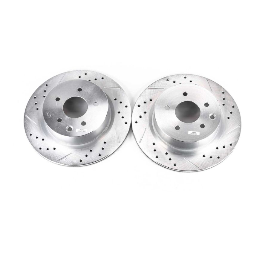 PowerStop JBR1144XPR PowerStop Evolution Performance Drilled, Slotted & Plated Brake Rotor Pair