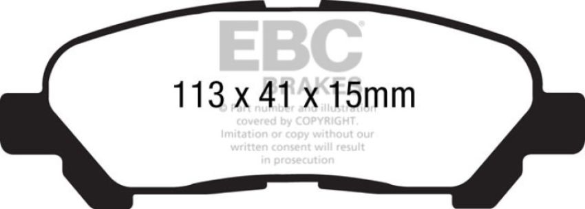 EBC Brakes DP61838 6000 Series Greenstuff Truck/SUV Brakes Disc Pads