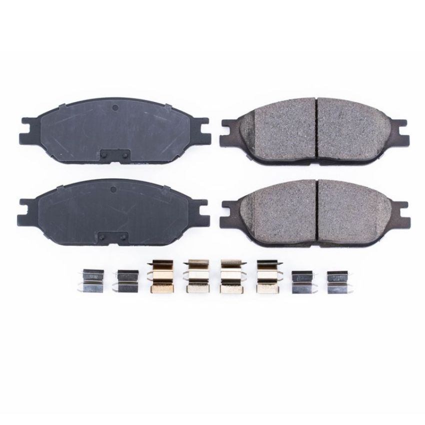 PowerStop 17-803 PowerStop - Z17 Low-Dust Ceramic Brake Pads with Hardware