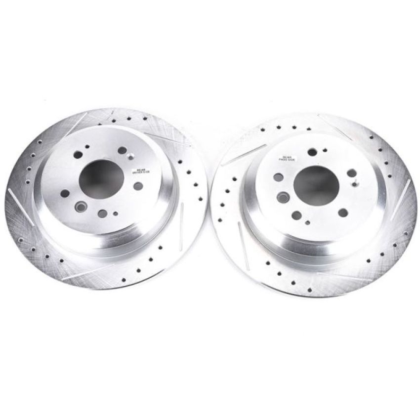 PowerStop JBR1729XPR PowerStop Evolution Performance Drilled, Slotted & Plated Brake Rotor Pair