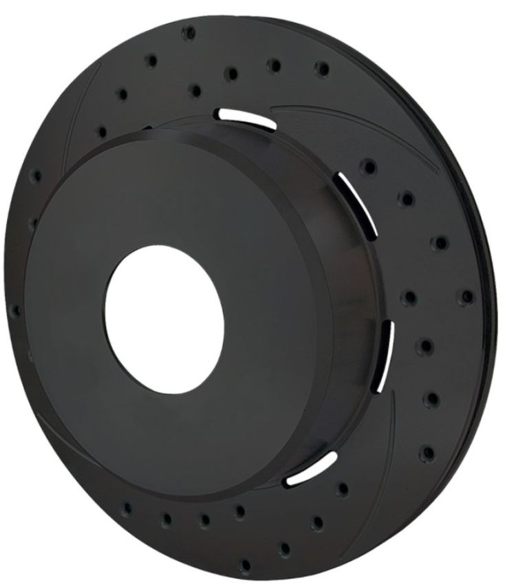 Wilwood 160-11553-BK Rotor-1.91in Offset-SRP-BLK-Drill-LH 11.00 x .810 - Blank
