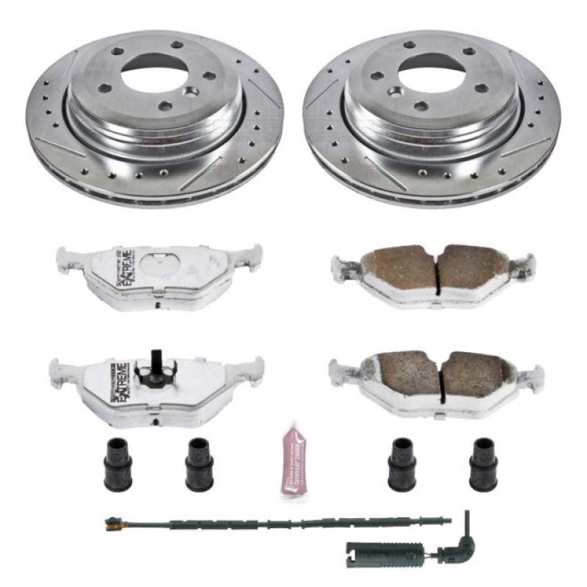 PowerStop K2970-26 Z26 Street Performance Ceramic Brake Pad and Drilled & Slotted Rotor Kit