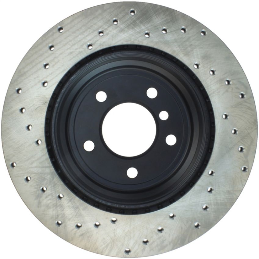 Stoptech 128.34109L Sport Cross Drilled Brake Rotor - Rear Left
