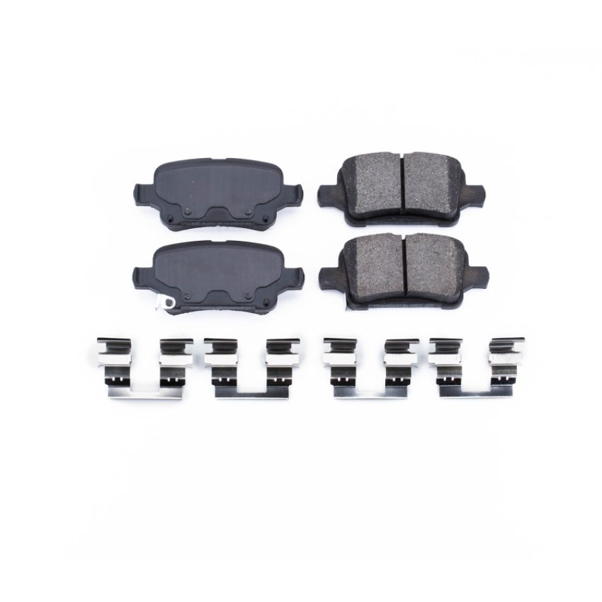 PowerStop 17-1857 PowerStop - Z17 Low-Dust Ceramic Brake Pads with Hardware