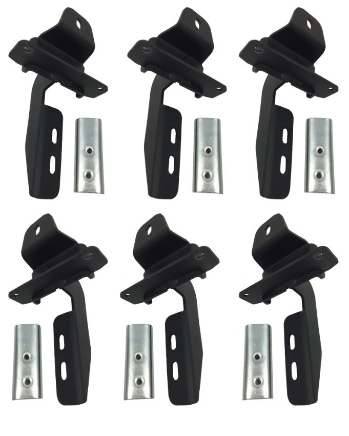 Go Rhino 6845065 18-20 Jeep Wrangler JLU Brackets for OE Xtreme Cab Length SideSteps