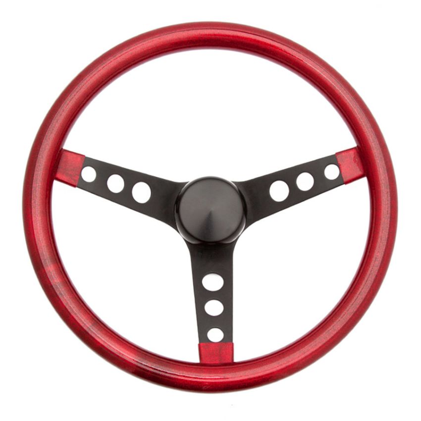 GRANT GRT8475 Steering Wheel Mtl Flake Red/Spoke Blk 15